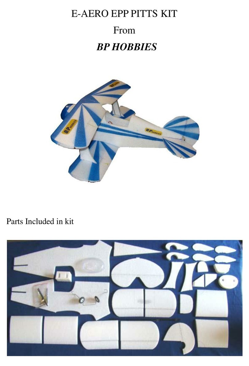 BP Hobbies E-AERO EPP PITTS KIT User manual