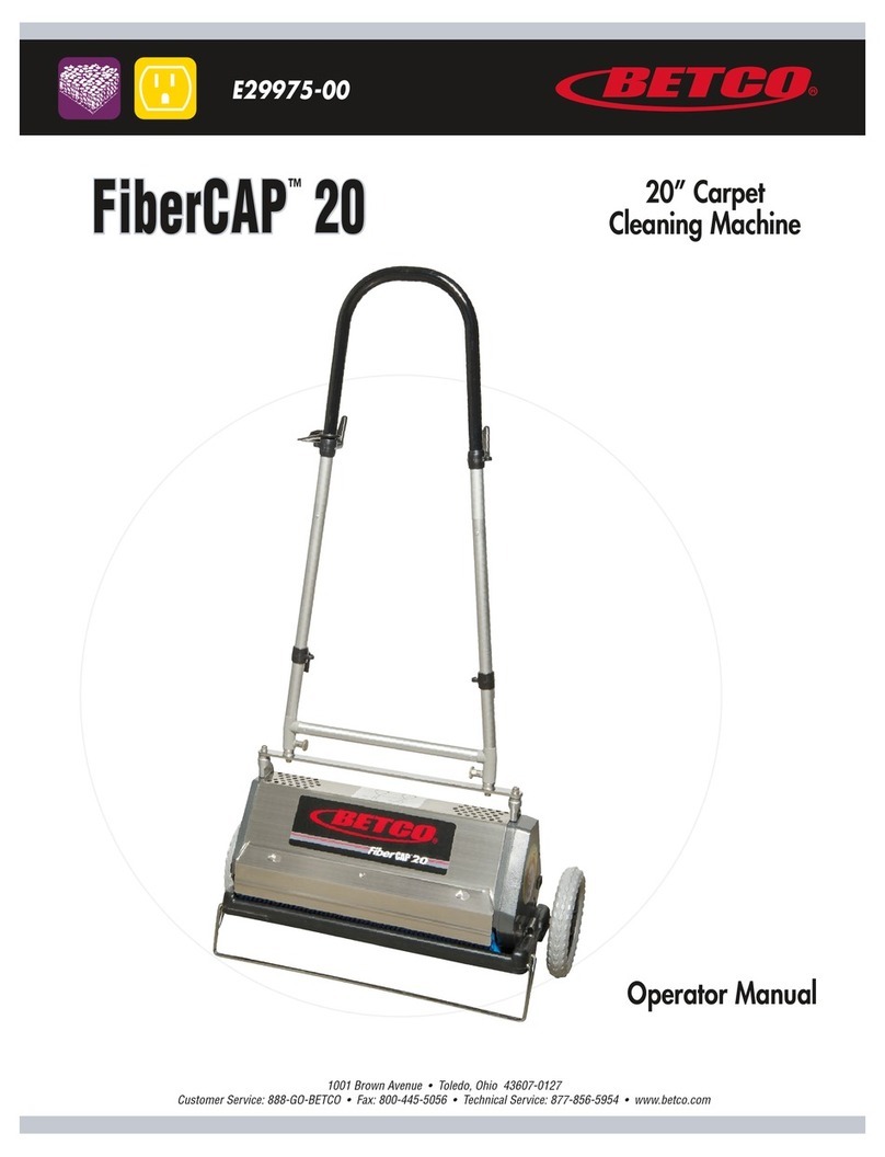 BETCO fibercap 20 Operator's manual BETCO fibercap 20 Operator's manual