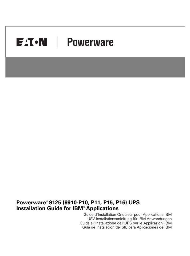 Eaton Powerware 9125 User manual