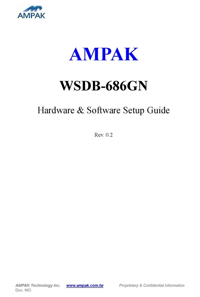 Ampak WDSB-686GN Hardware and software setup guide Ampak WDSB-686GN Hardware and software setup guide
