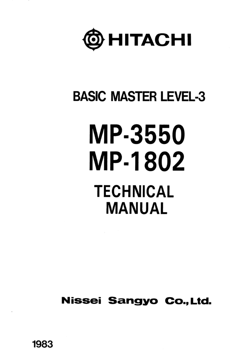 Hitachi MP-1802 Technical manual