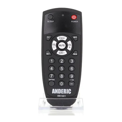 Anderic RR1001 instruction manual