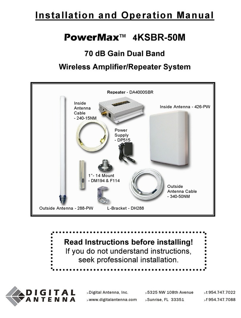 Digital Antenna PowerMax 4KSBR-50M Installation and operation manual Digital Antenna PowerMax 4KSBR-50M Installation and operation manual