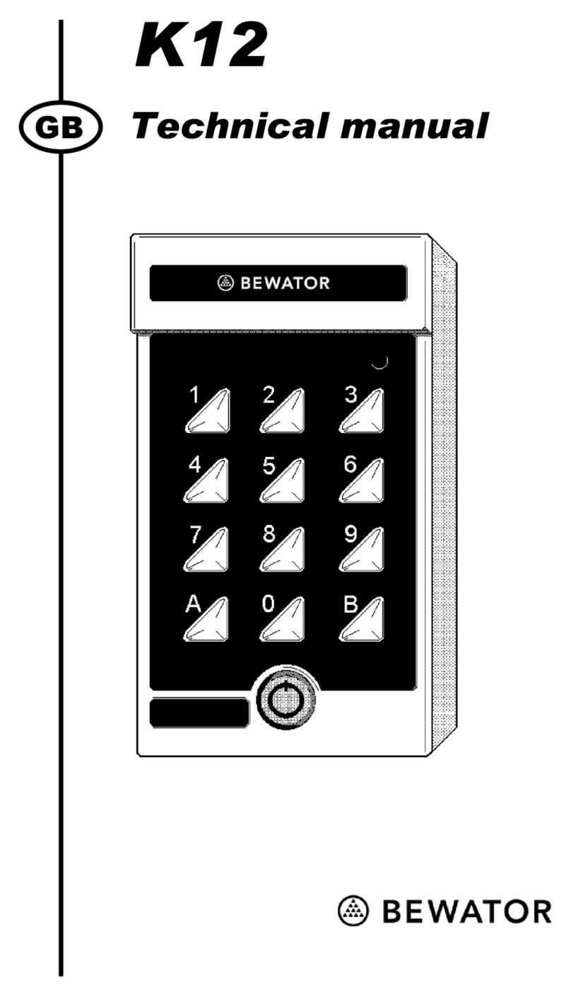 Bewator K12 User manual