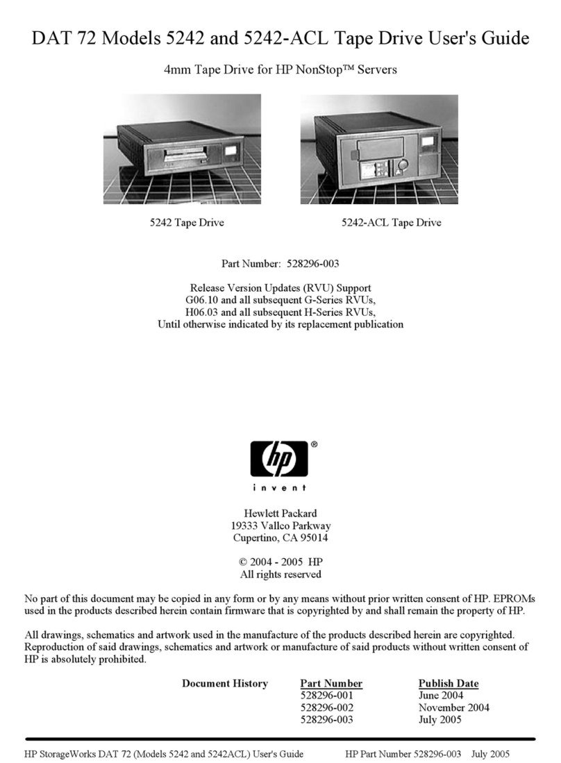 HP dat72 5242 User manual