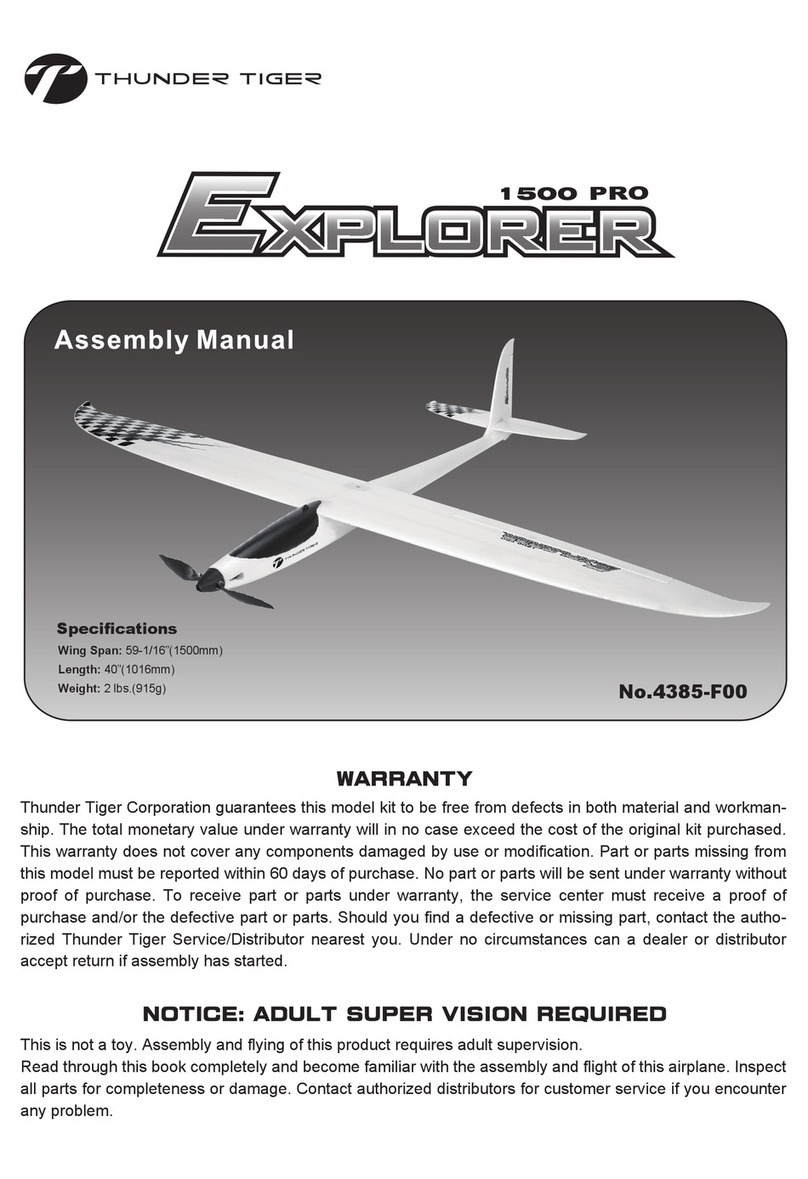 THUNDER TIGER Explorer 1500 Pro Assembly manual