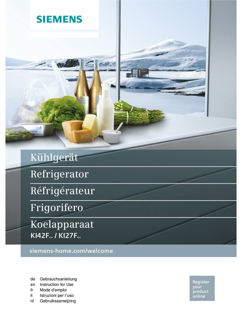 Siemens KI27F Series User manual