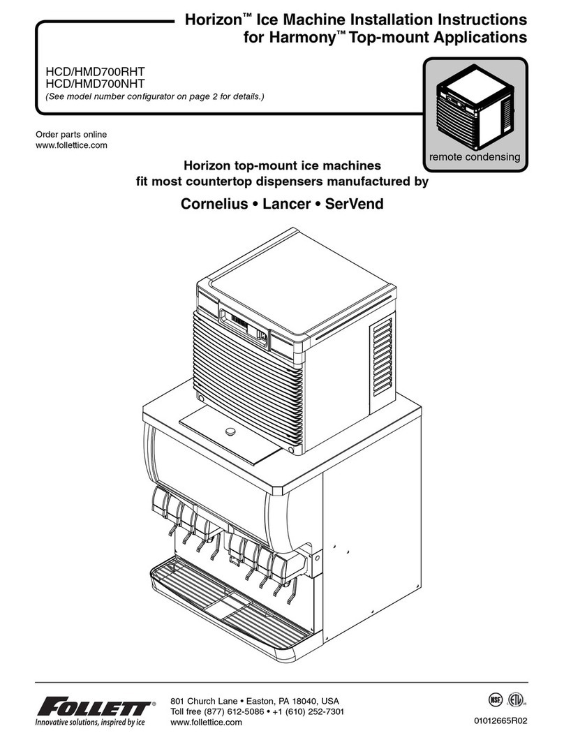 Follett Horizon HMD700NHT installation instructions