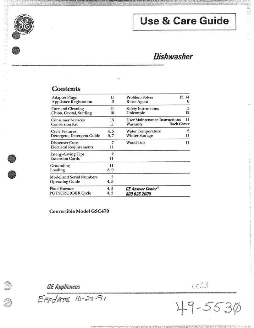 GEAppliances GSC470 Use and care guide