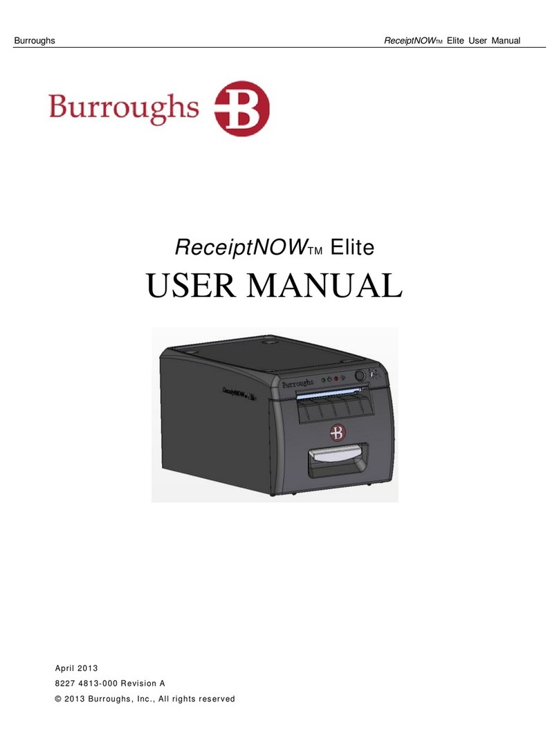burroughs ReceiptNOW Elite User manual
