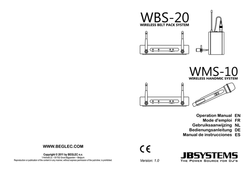 JB Systems WMS-10 Operation manual