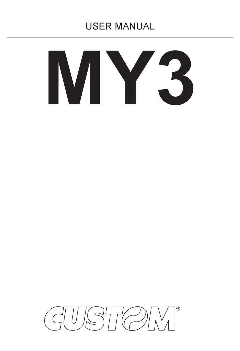 Custom Audio Electronics MY3 User manual Custom Audio Electronics MY3 User manual