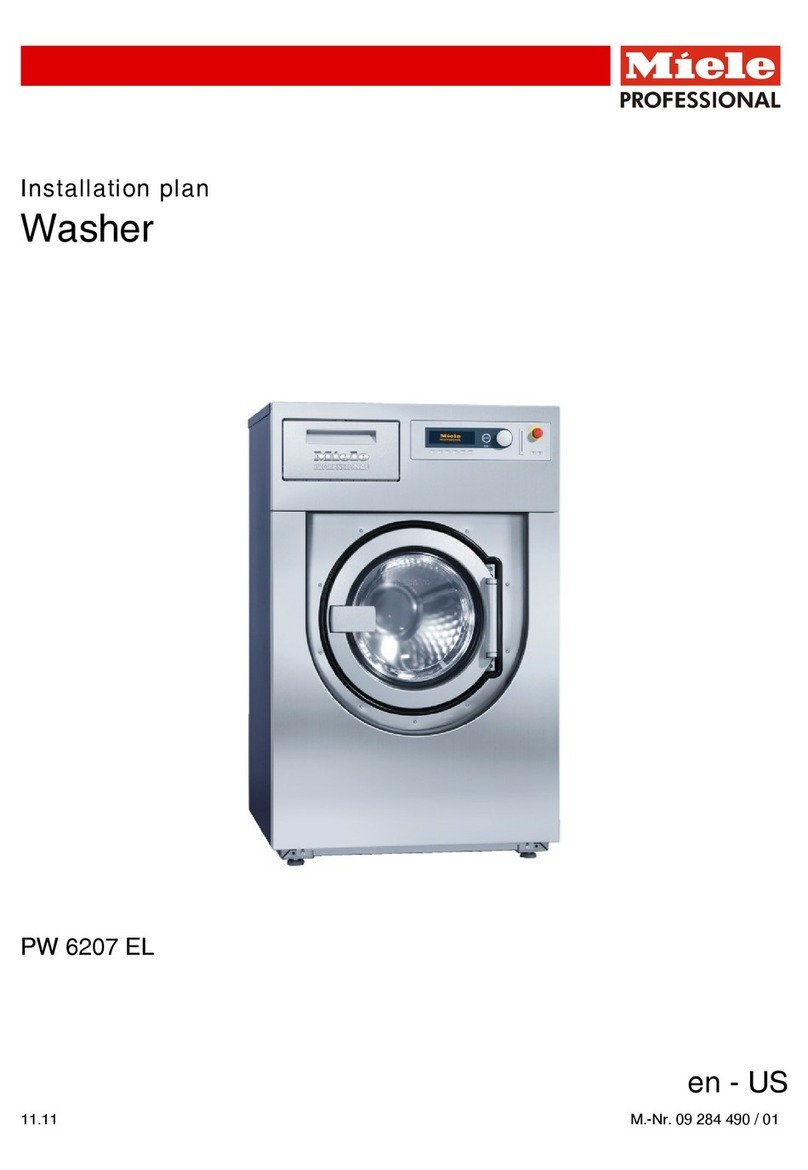 Miele PW 6207 EL Installations plan