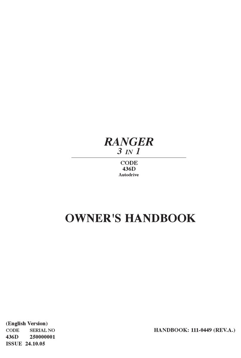Ranger 436D Owner's handbook