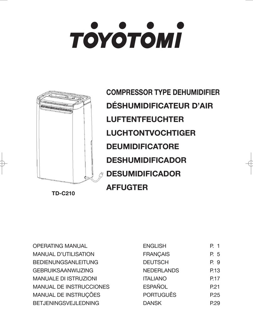 Toyotomi TD-C210 User manual