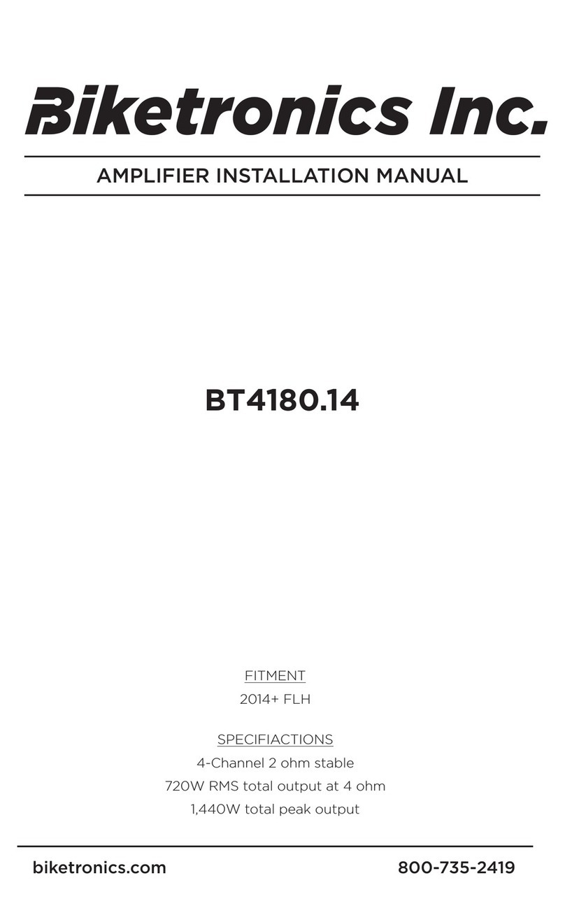 Biketronics BT4180.14 installation manual