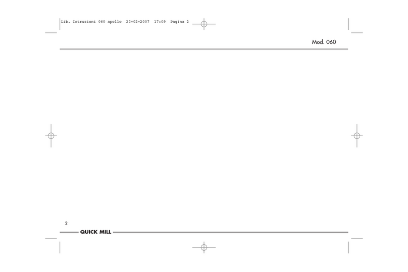 Quickmill 060 user manual