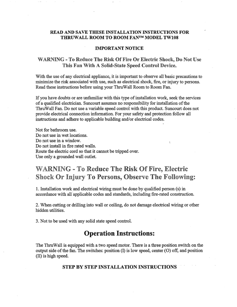 ThruWall TW108 installation instructions