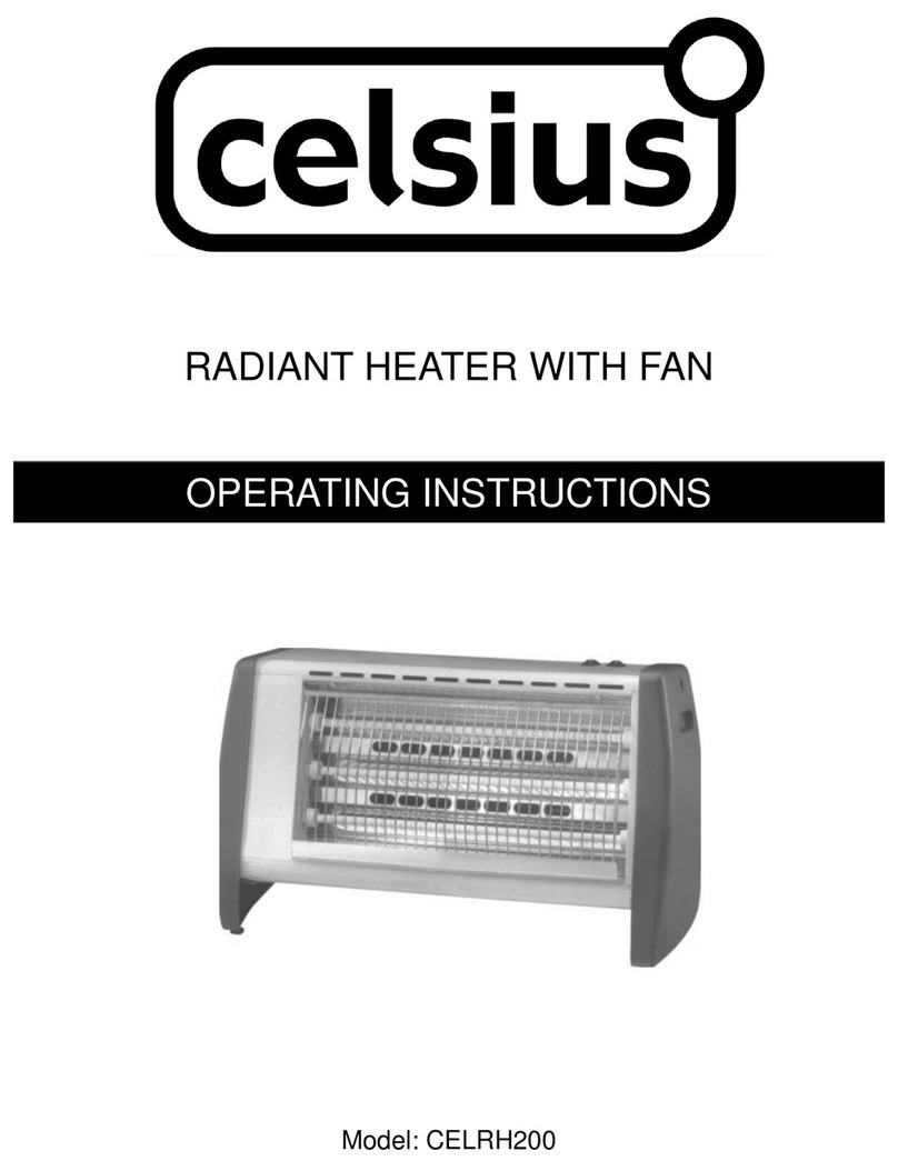 Celsius CELRH200 operating instructions