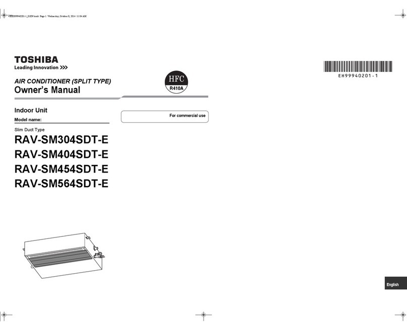 Toshiba RAV-SM304SDT-E User manual