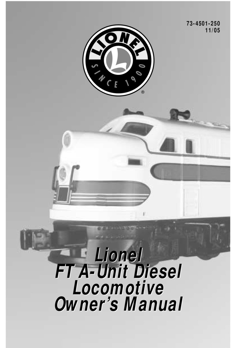 Lionel FT A-Unit Diesel Locomotiv owner's manual
