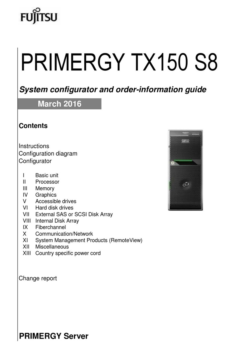 Fujitsu PRIMERGY TX150 S8 User guide