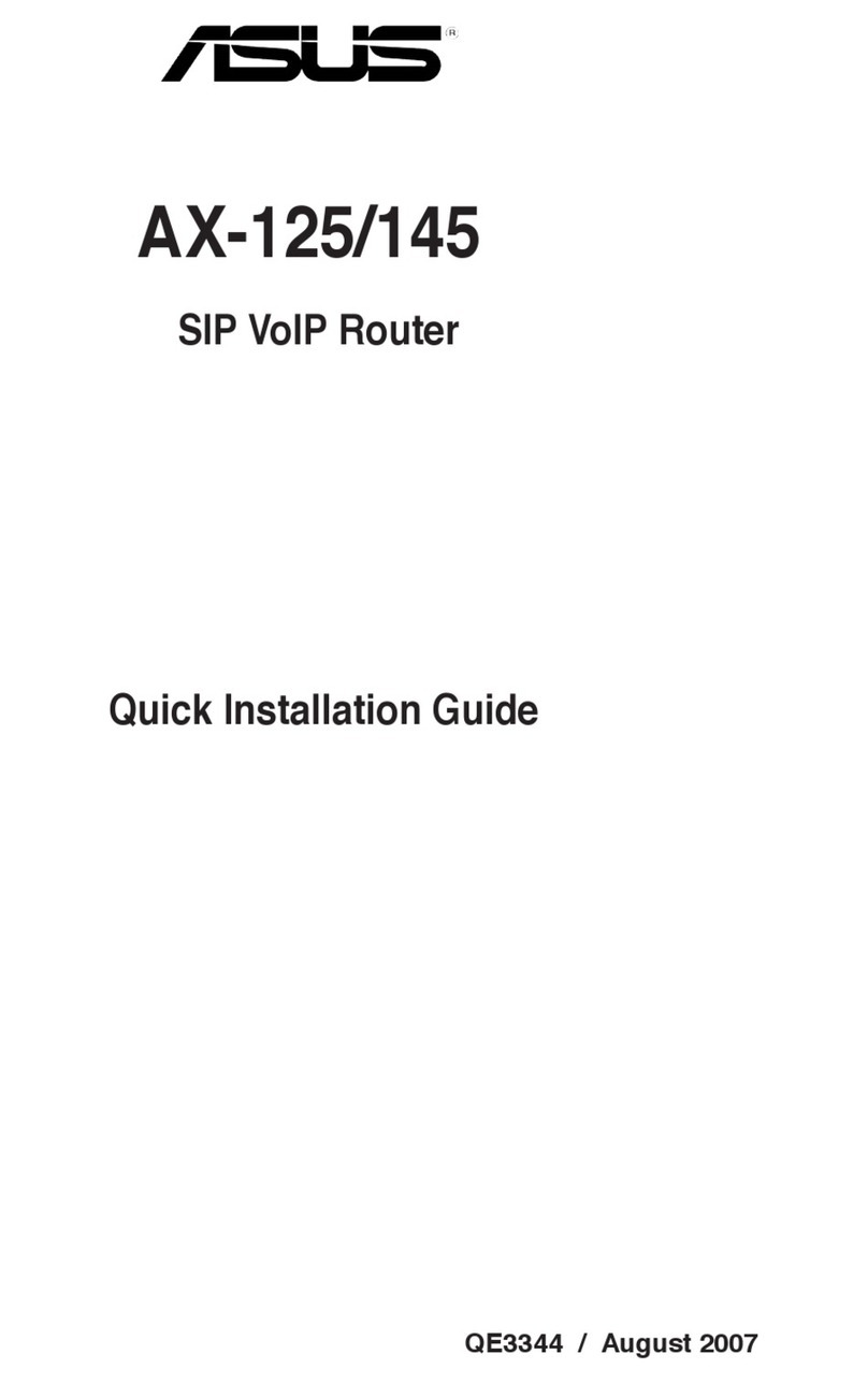 Asus AX-145 Quick installation guide