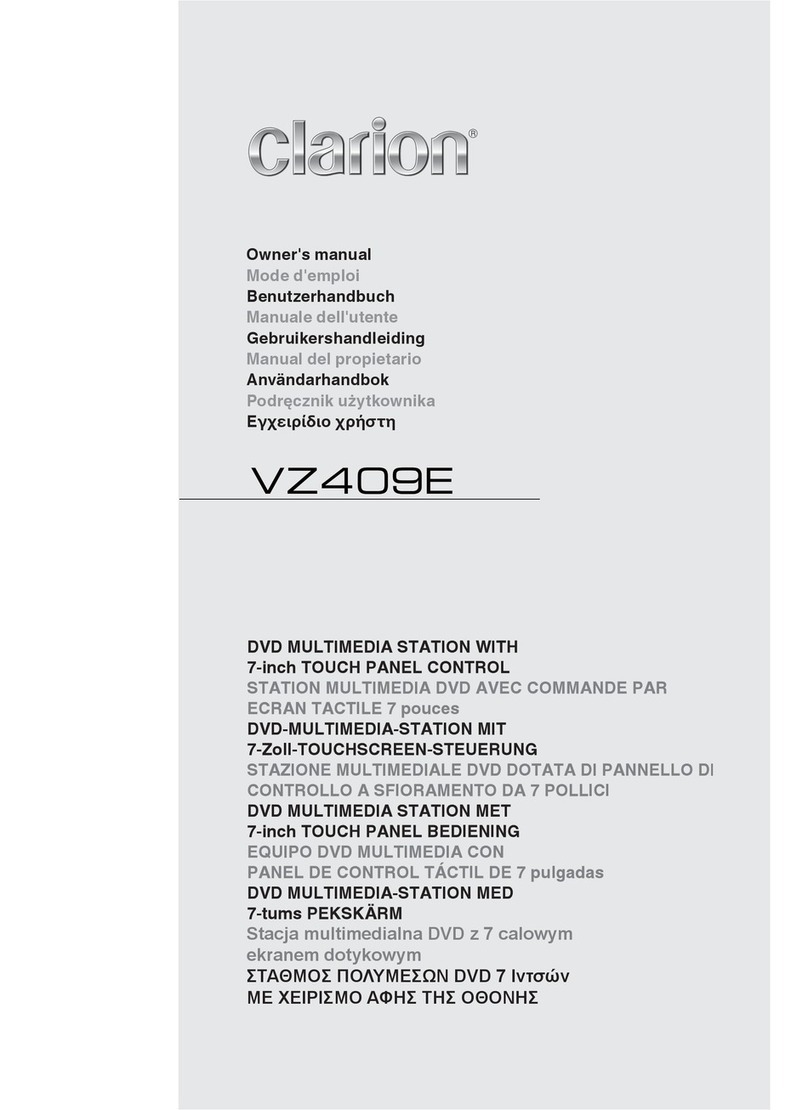 Clarion VZ409E User manual