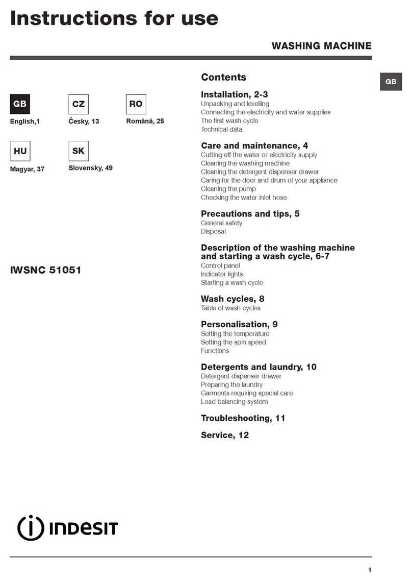 Indesit IWSNC 51051 Instructions for use