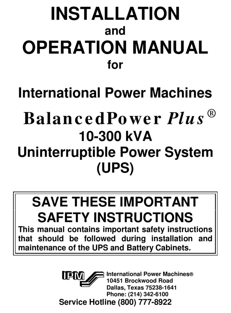 IPM balancedpower plus Installation and operation manual