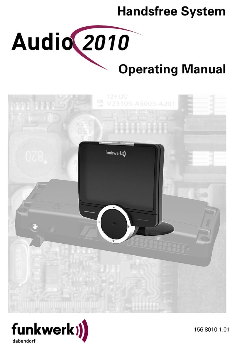 Funkwerk AUDIO 2010 operating manual