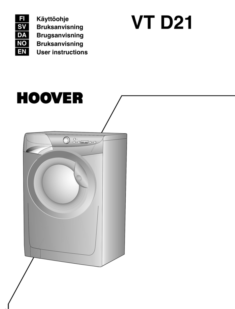 Hoover VT D21 User manual
