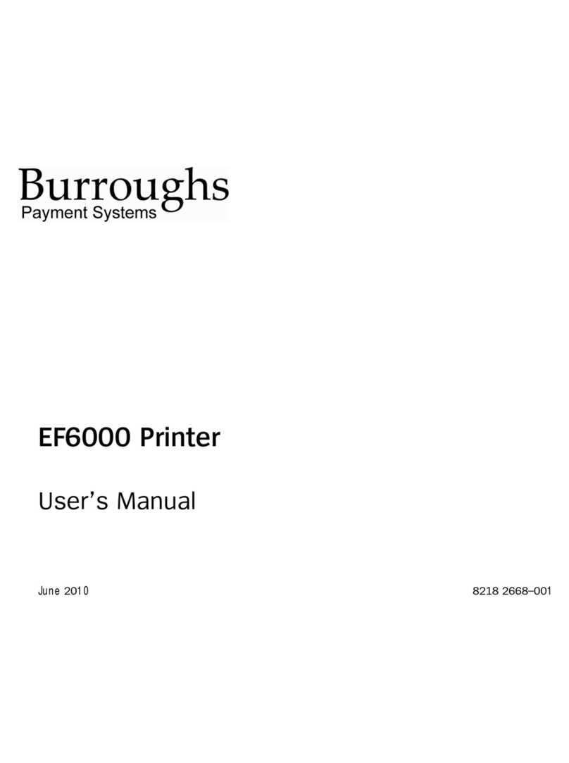 burroughs EF6000 user manual
