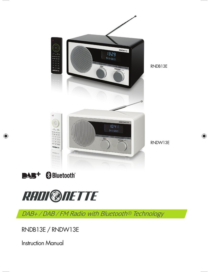Radionette RNDW13E instruction manual