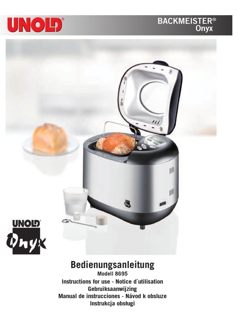 Unold backmeister onyx 8695 Instructions for use