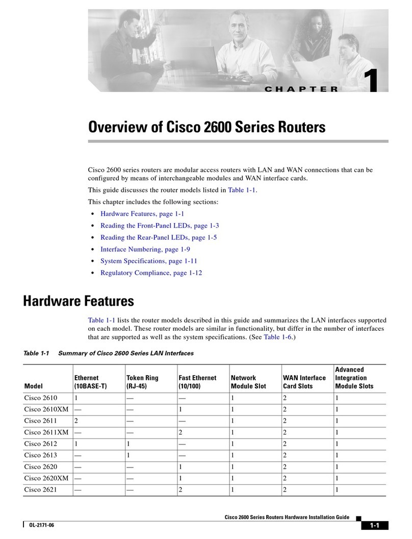 Cisco 2600 Series Installation guide