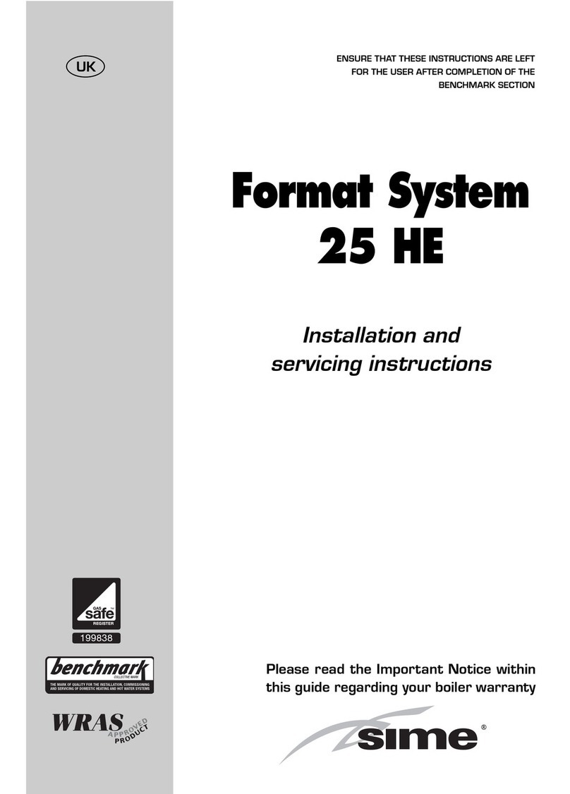 Sime Format System 25 HE Installation and servicing instructions