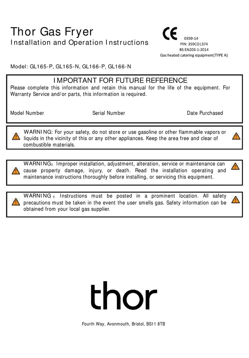 THOR GL165-P Installation and operation instruction
