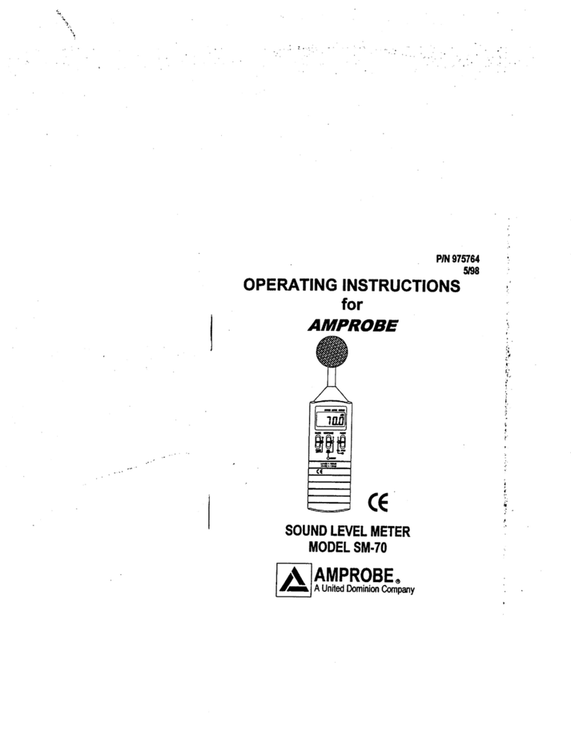 Amprobe SM70 Operaing instructions