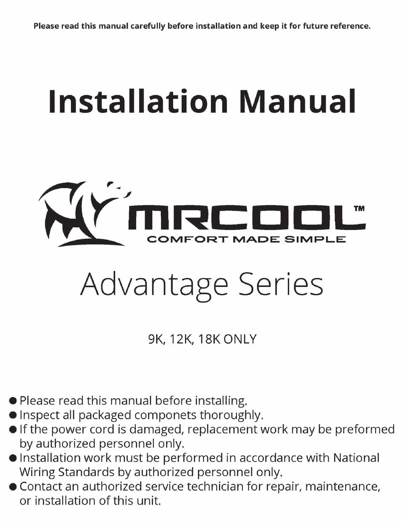 MrCool Advantage Series User manual