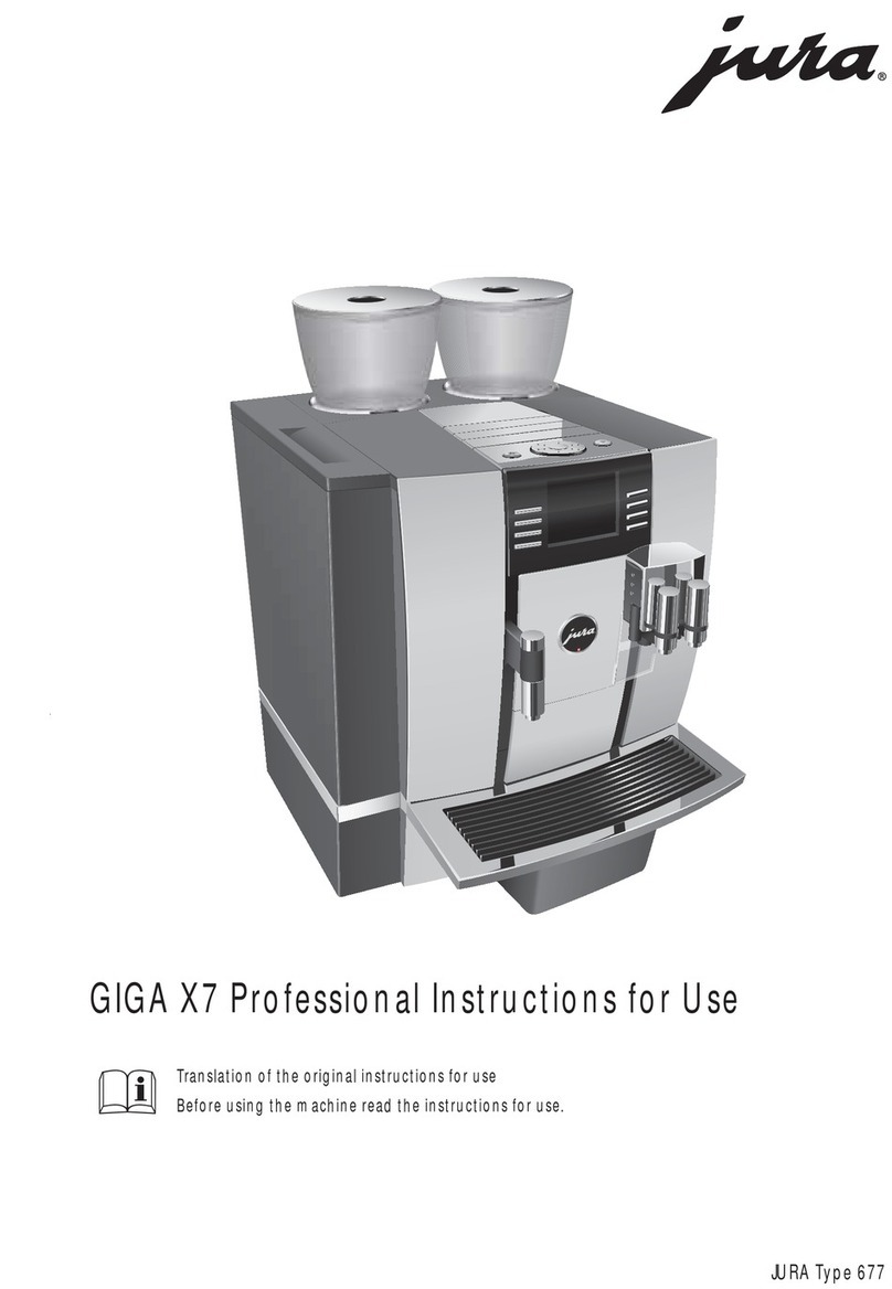 Jura GIGA X7 Professional User manual