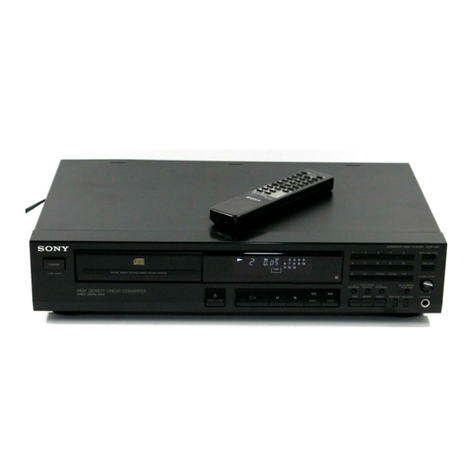 Sony CDP-497 User manual Sony CDP-497 User manual