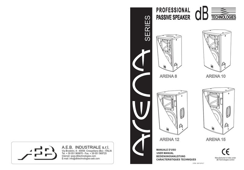 A.E.B. ARENA 8 User manual