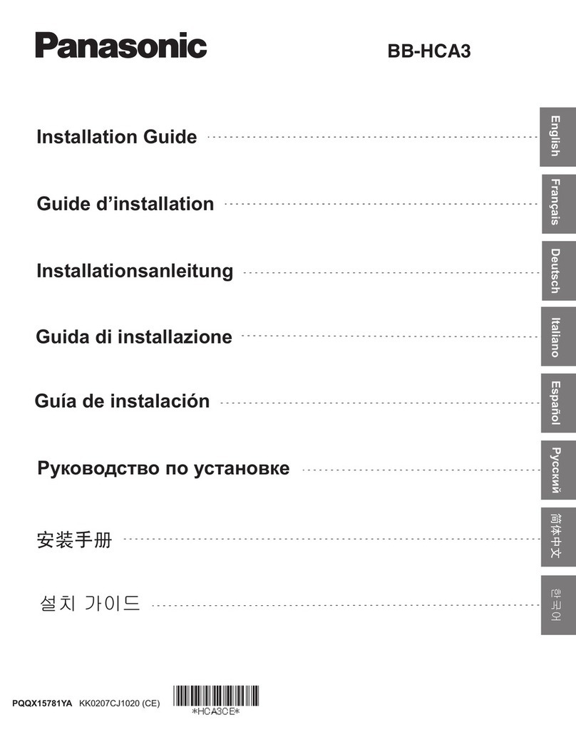 Panasonic BB-HCA3 User manual
