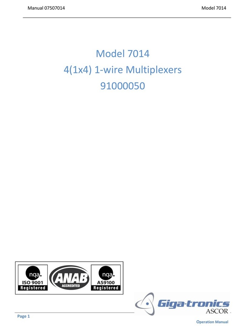 Giga-tronics ASCOR 7014 user manual Giga-tronics ASCOR 7014 user manual