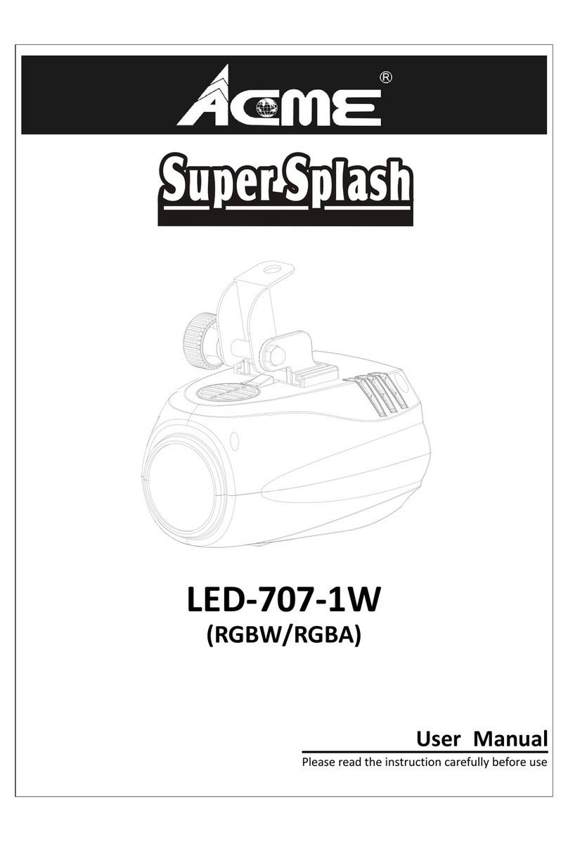 ACME Super Splash LED-707-1W user manual