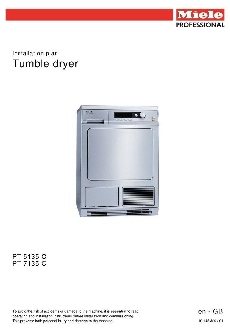 Miele PT 7135 C Installations plan