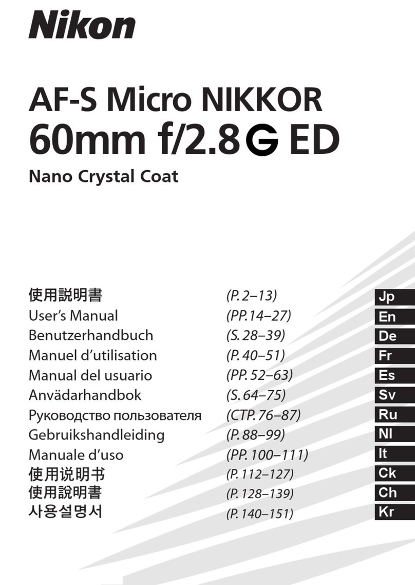 Nikon AF-S Micro NIKKOR 60mm f/2.8G ED User manual