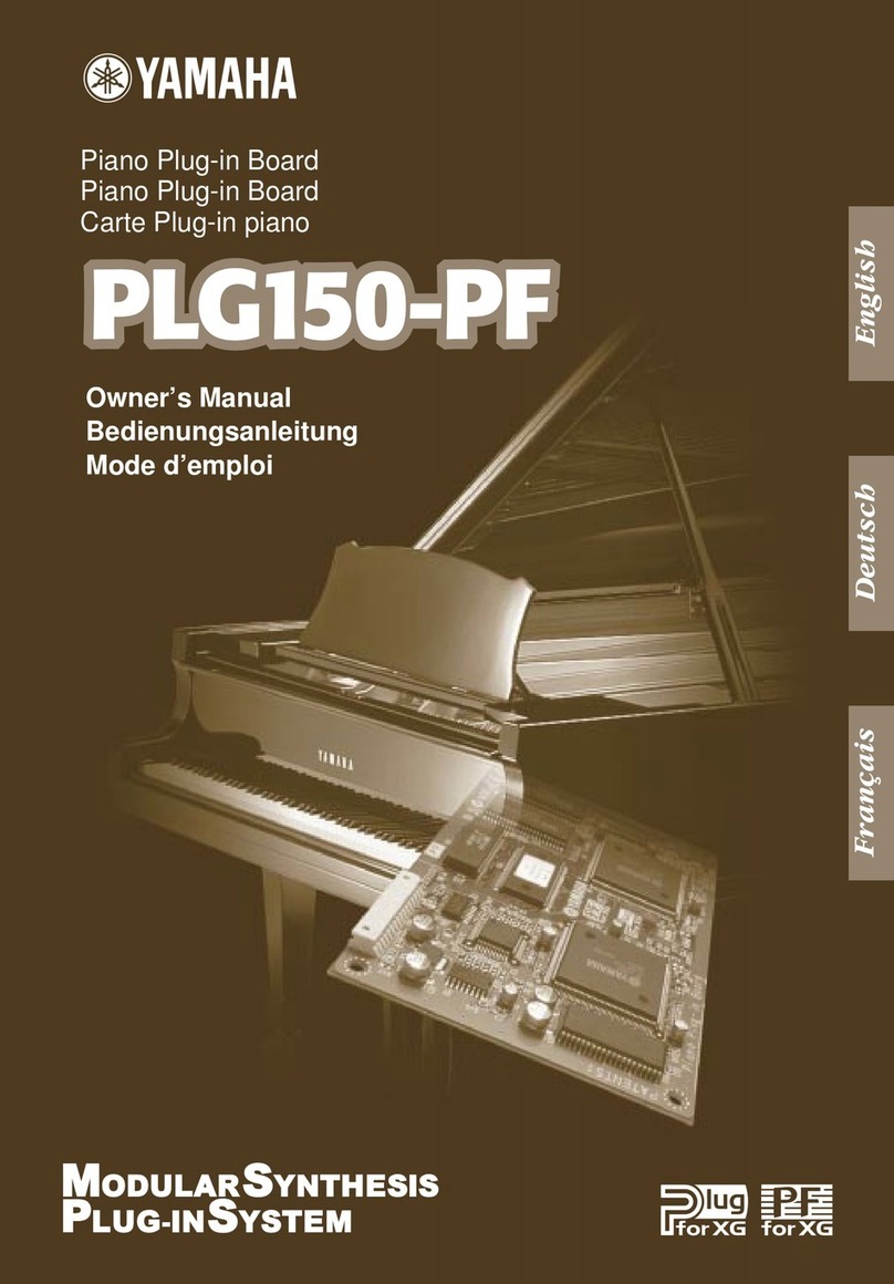 Yamaha PLG150-PF User manual