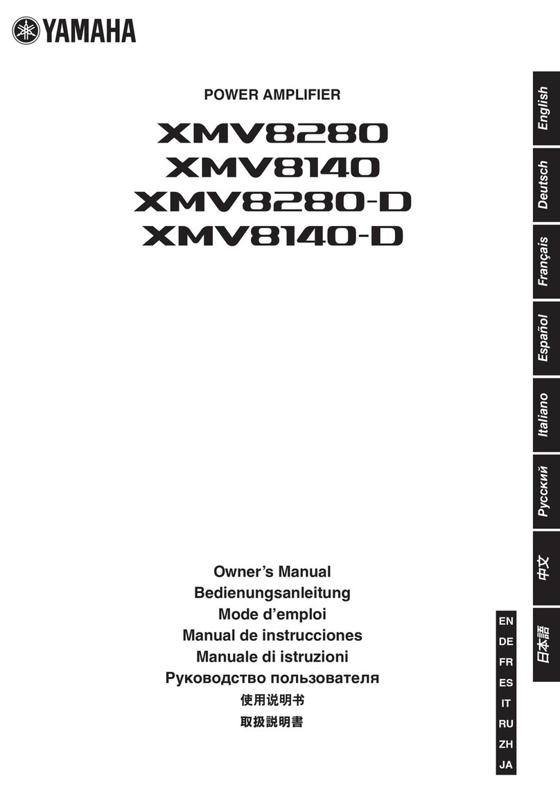Yamaha XMV8140-D owner's manual